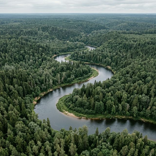 Aerial view of nature reserve